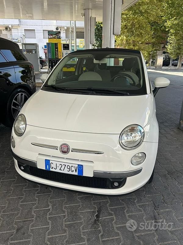Usata Fiat 500 65 CV (47 kW) 2011 Bianco Cabrio