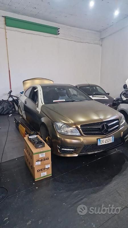 Usata Mercedes C220 170 CV (125 kW) 2012 Giallo Coupé