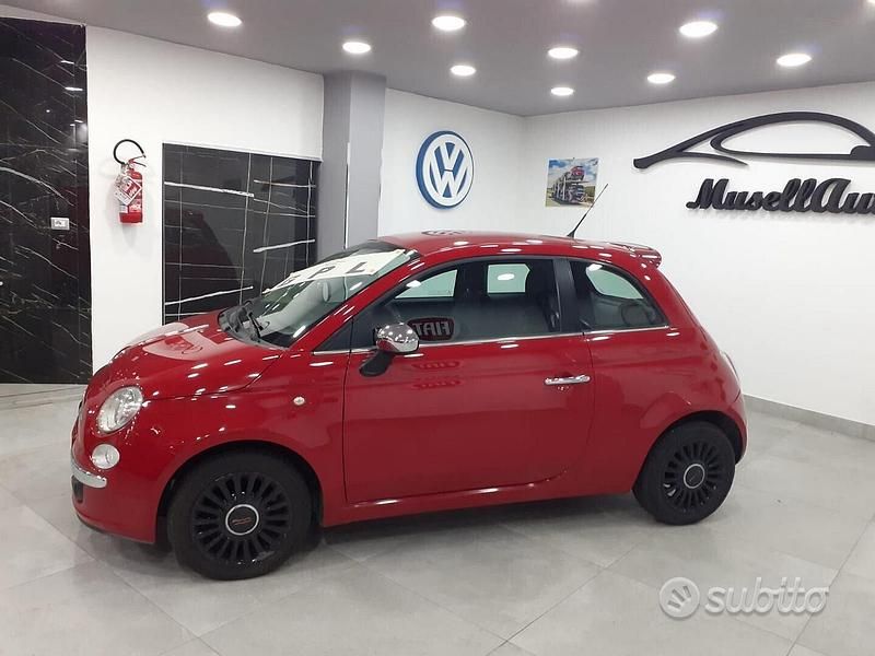 Usata Fiat 500 69 CV (50 kW) 2009 Rosso Cabrio