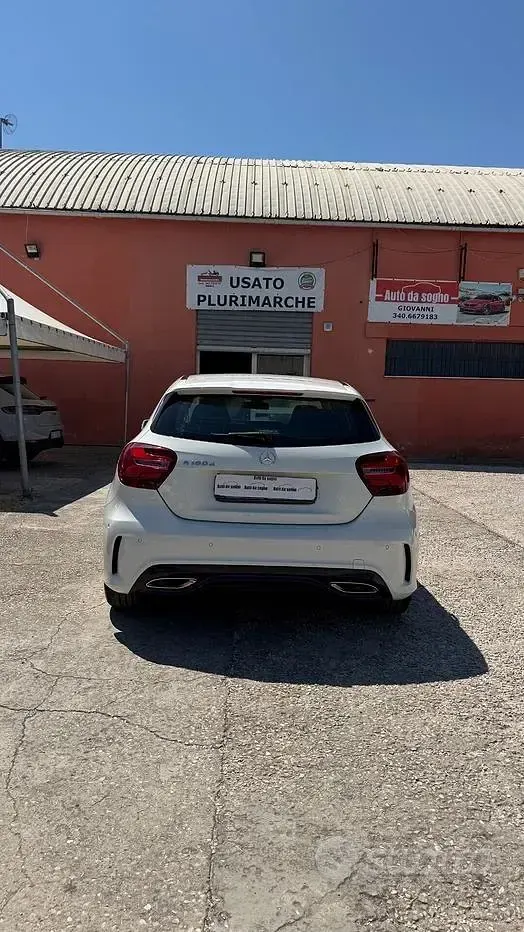Usata Mercedes A180 Premium 109 CV (80 kW) 2017 Bianco Utilitaria