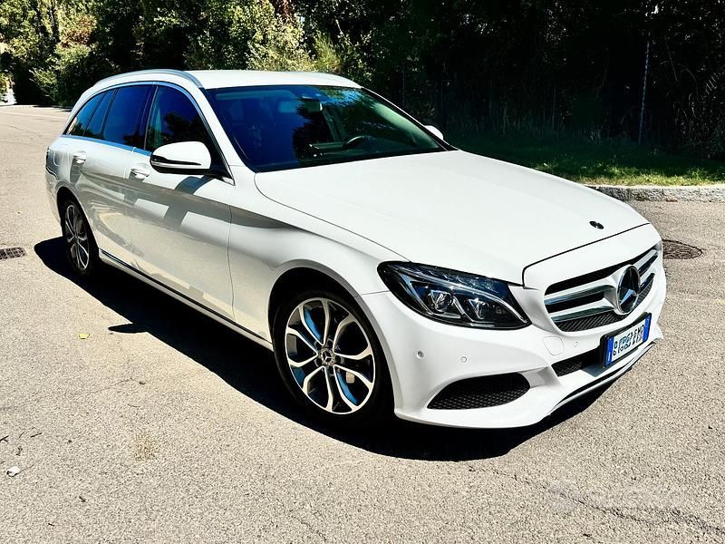 Usata Mercedes C200 116 CV (85 kW) 2017 Bianco Station wagon