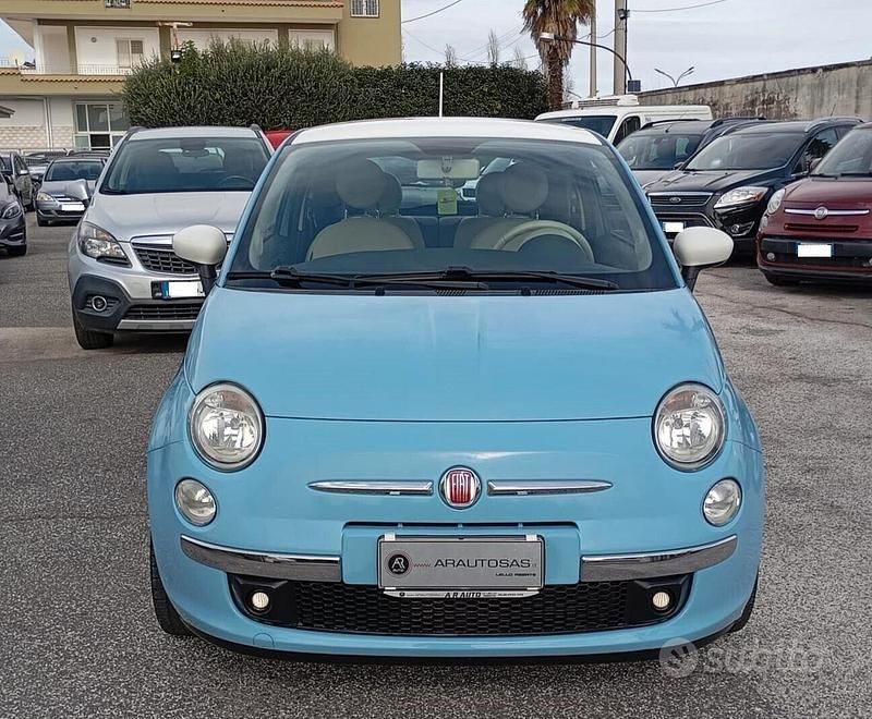 Usata Fiat 500 69 CV (50 kW) 2015 Blu Berlina
