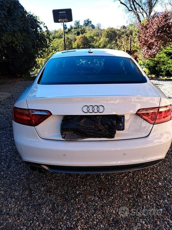 Usata Audi A5 S-Line 170 CV (125 kW) 2009 Bianco Coupé