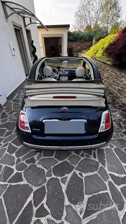 Usata Fiat 500 69 CV (50 kW) 2013 Blu Cabrio