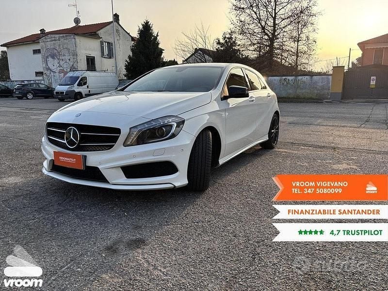 Usata Mercedes A200 135 CV (99 kW) 2015 Bianco Berlina