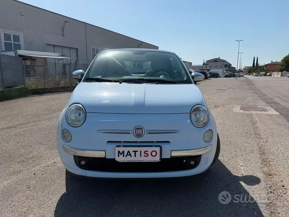Usata Fiat 500 69 CV (50 kW) 2009 Bluazzurro Cabrio