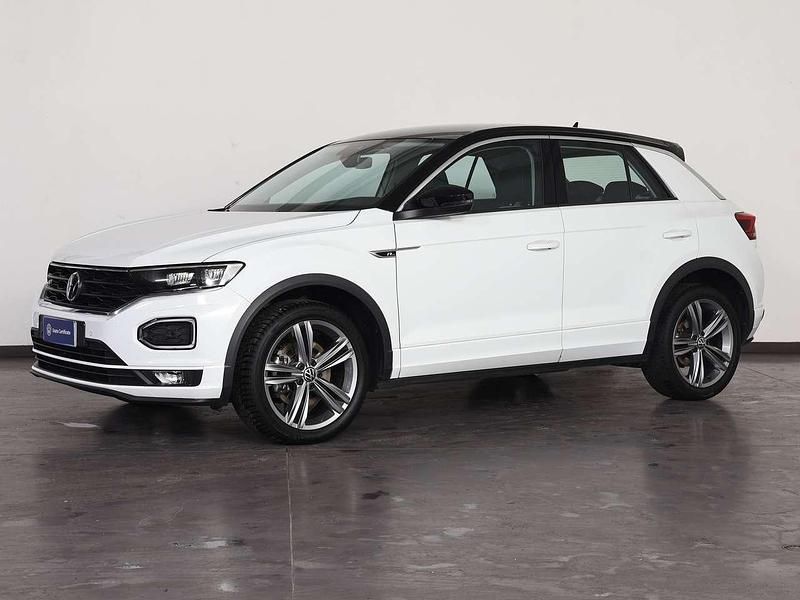 Usata VW T-Roc Advance 150 CV (110 kW) 2021 Pure white nero SUV