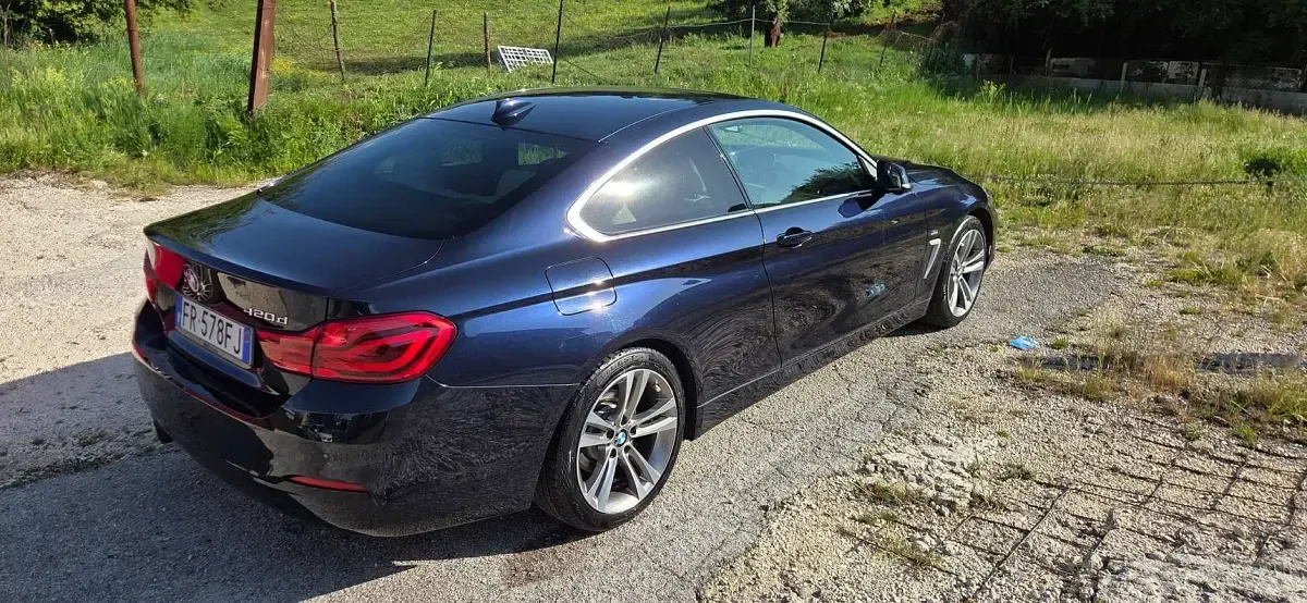 Usata BMW 420 Sport Line 190 CV (139 kW) 2018 Blu/azzurro Coupé