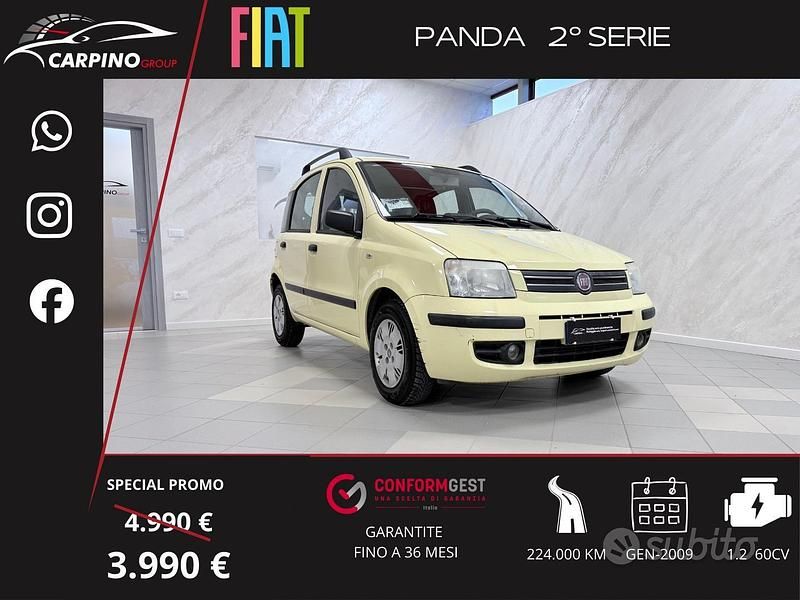 Giallo Usata 2009 Fiat Panda Dynamic Berlina | 3990 € (Cara) - Immagine 1/4
