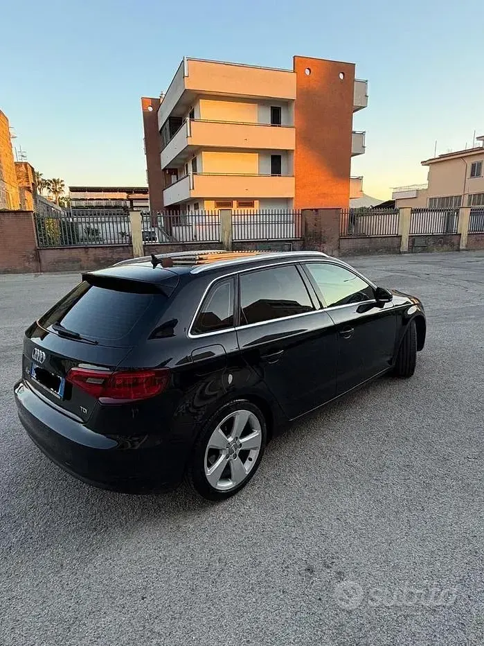Usata Audi A3 Young 105 CV (77 kW) 2014 Nero Berlina