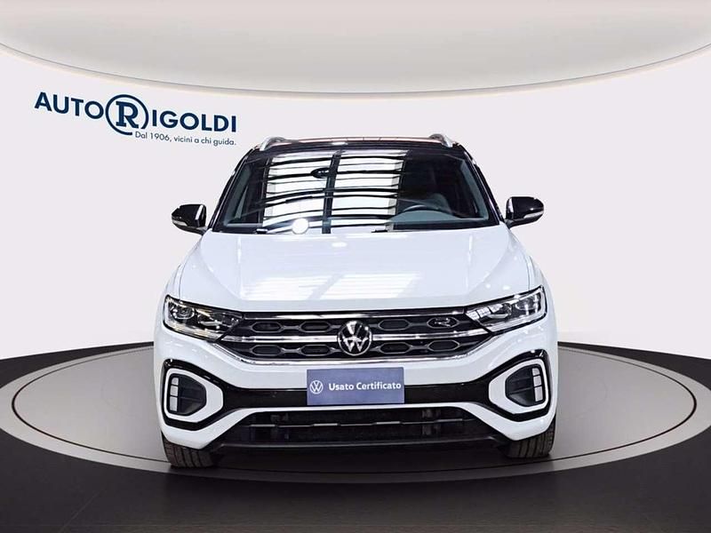 Usata VW T-Roc R-line 116 CV (85 kW) 2022 Pure white deep black perlato SUV