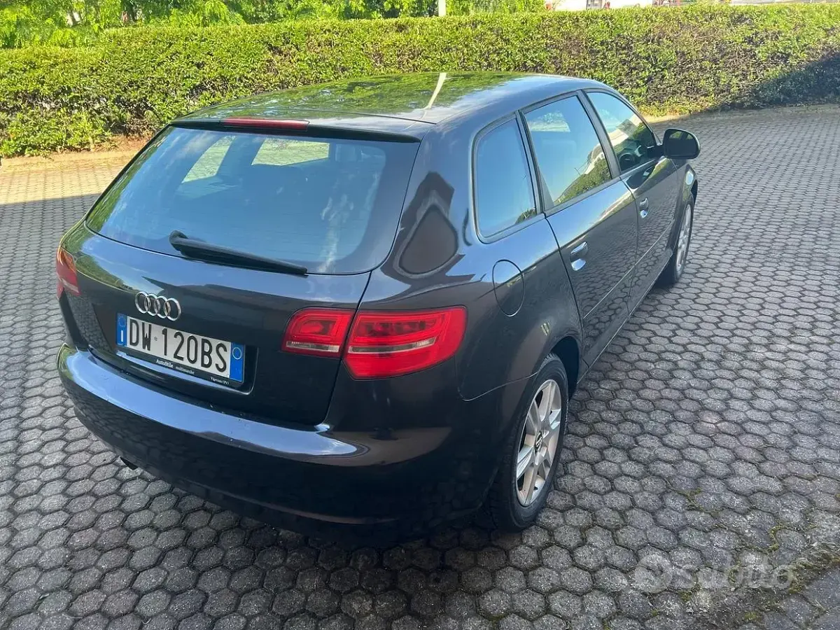 Usata Audi A3 Attraction 102 CV (75 kW) 2008 Nero Utilitaria