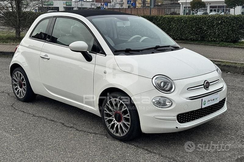 Usata Fiat 500C Lounge 69 CV (50 kW) 2019 Bianco Cabrio