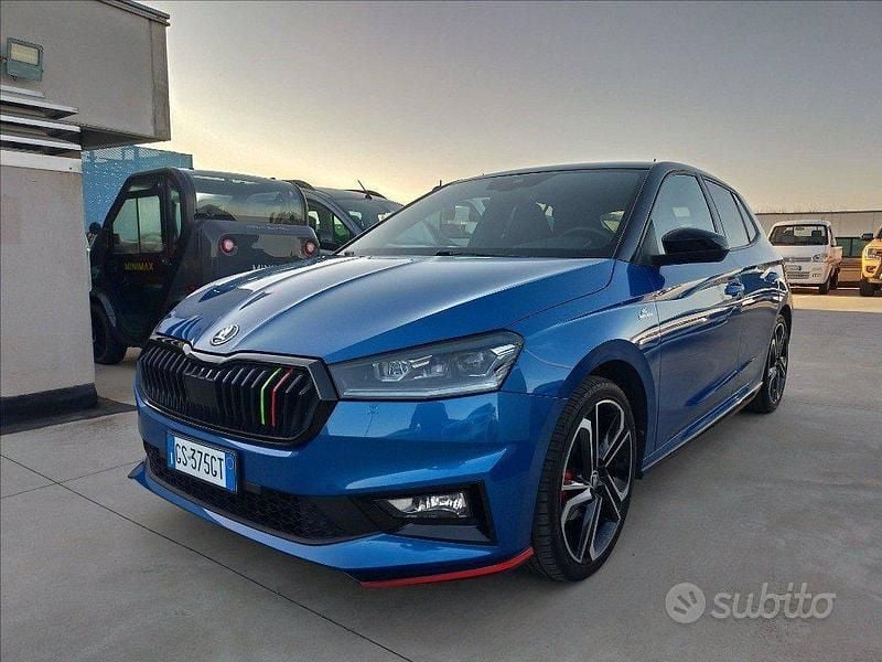 Usata Skoda Fabia Monte Carlo 110 CV (80 kW) 2024 Blu Utilitaria
