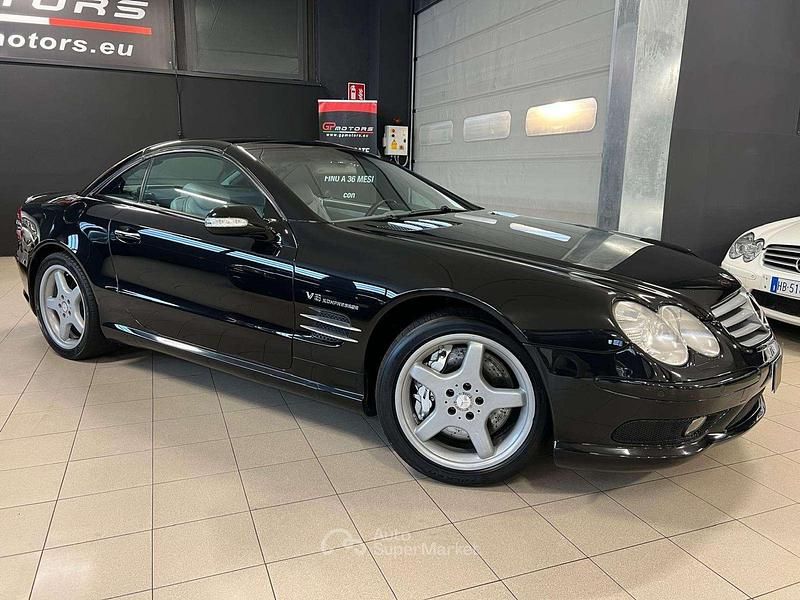 Usata Mercedes SL55 AMG AMG 500 CV (367 kW) 2002 Nero Cabrio