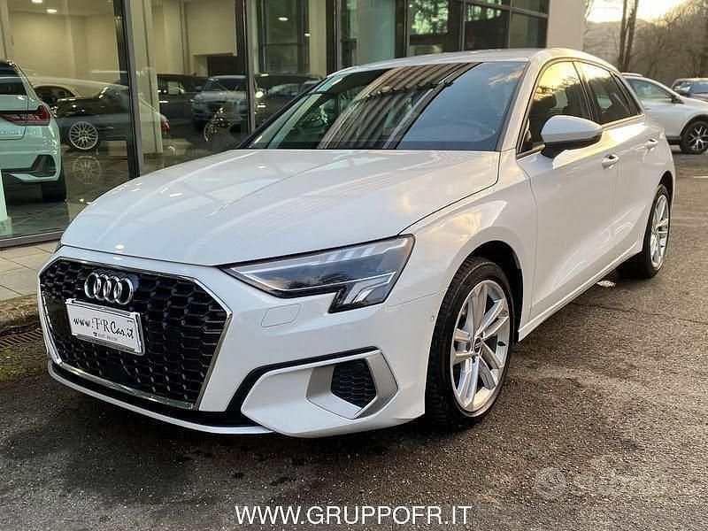 Usata Audi A3 Advanced 115 CV (84 kW) 2021 Bianco Berlina