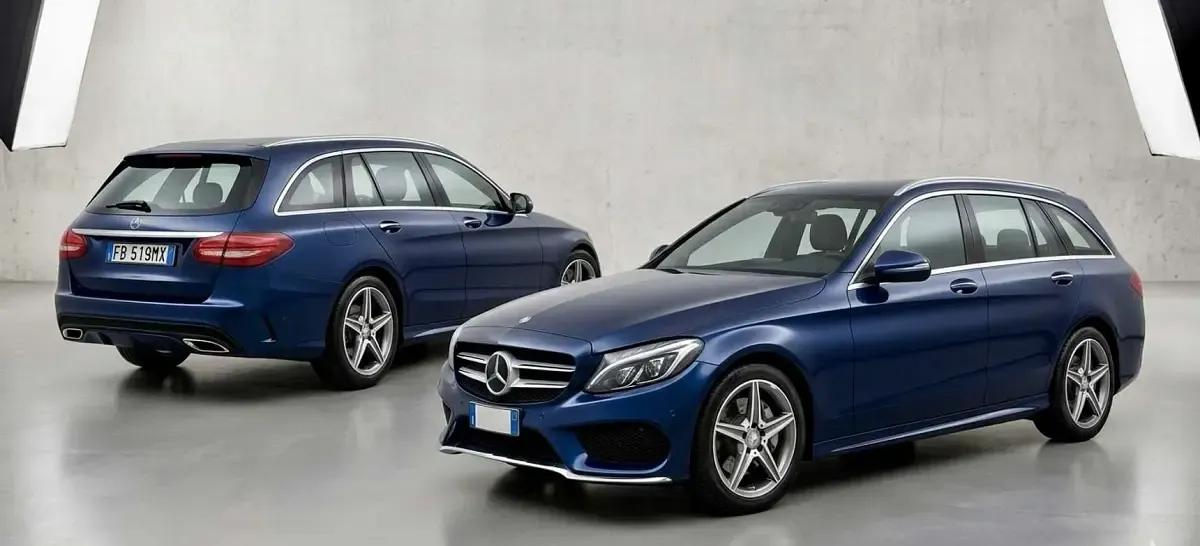Occasion Mercedes C200 AMG line 136 ch (100 kW) 2016 Bleue Break