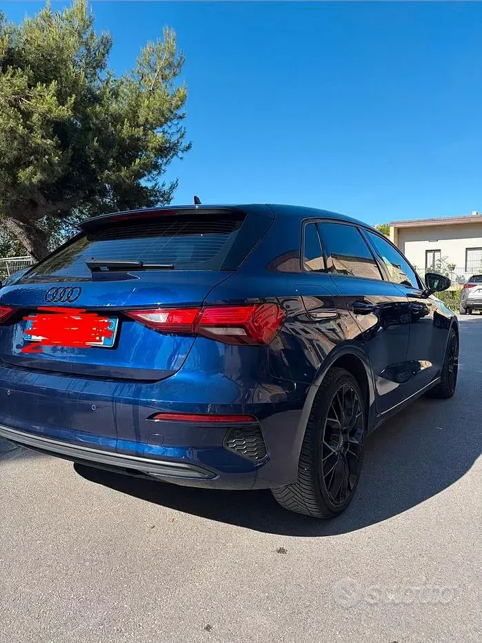Usata Audi A3 150 CV (110 kW) 2020 Blu Berlina