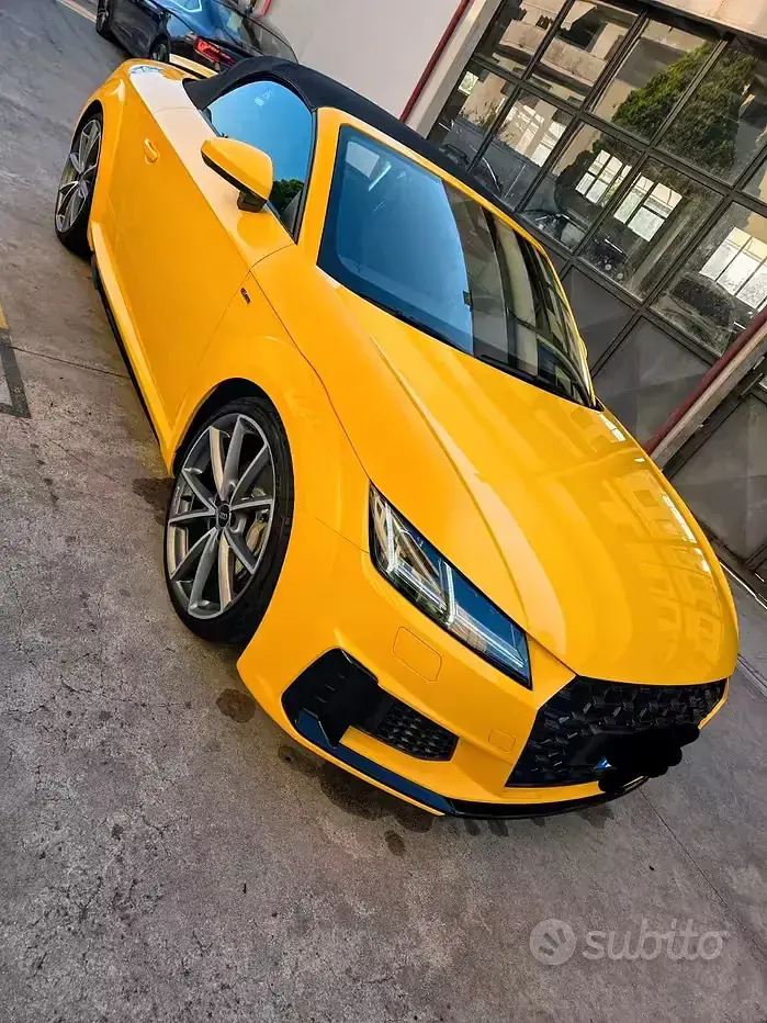 Usata Audi TT S-Line 245 CV (180 kW) 2021 Giallo Cabrio