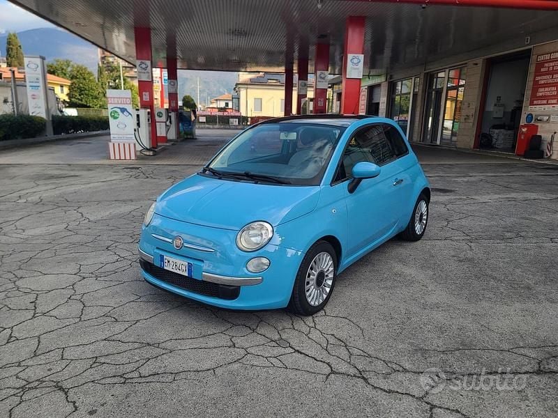 Usata Fiat 500 Lounge 69 CV (50 kW) 2012 Blu Berlina