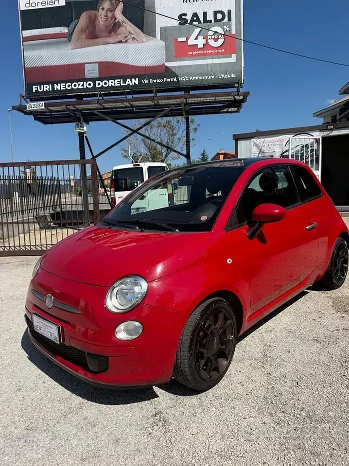 Usata Fiat 500 Sport 85 CV (62 kW) 2012 Rosso Berlina