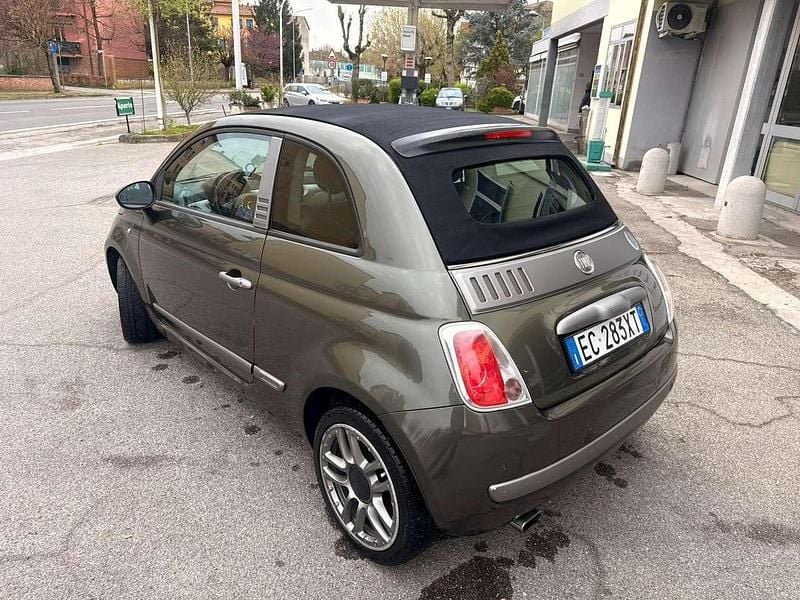 Usata Fiat 500C 95 CV (69 kW) 2010 Verde Cabrio