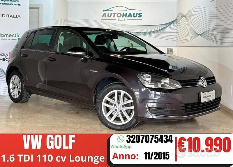 Usata VW Golf VII LOUNGE 110 CV (80 kW) 2015 Grigio Berlina