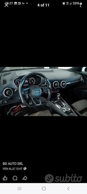 Usata Audi TT 180 CV (132 kW) 2016 Nero Coupé