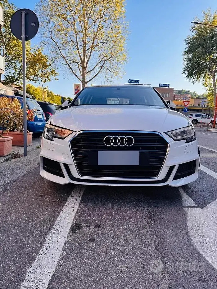 Usata Audi A3 S-Line 116 CV (85 kW) 2019 Bianco Berlina