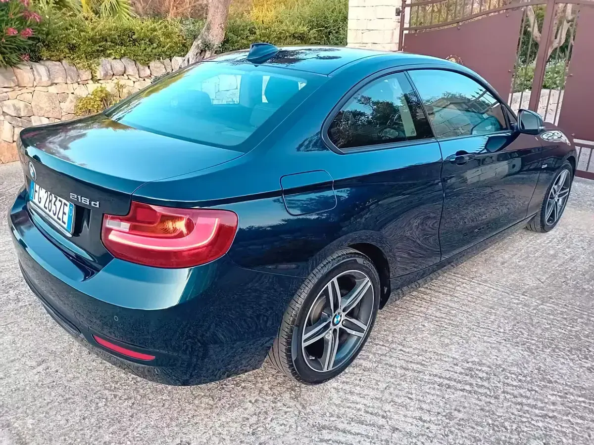 Usata BMW 218 Sport Line 150 CV (110 kW) 2017 Blu Coupé