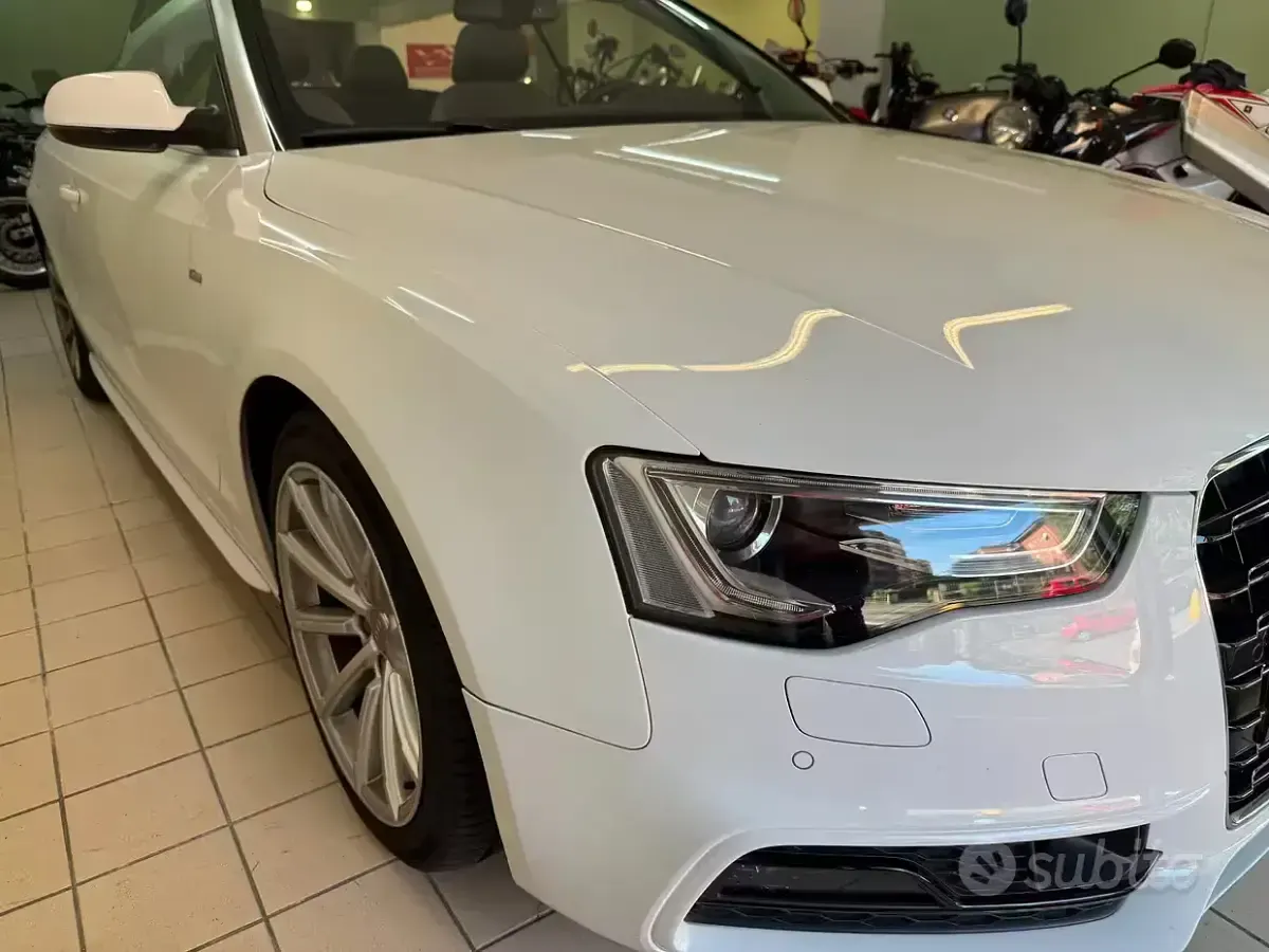 Usata Audi A5 Cabriolet S-Line 190 CV (139 kW) 2016 Bianco Cabrio