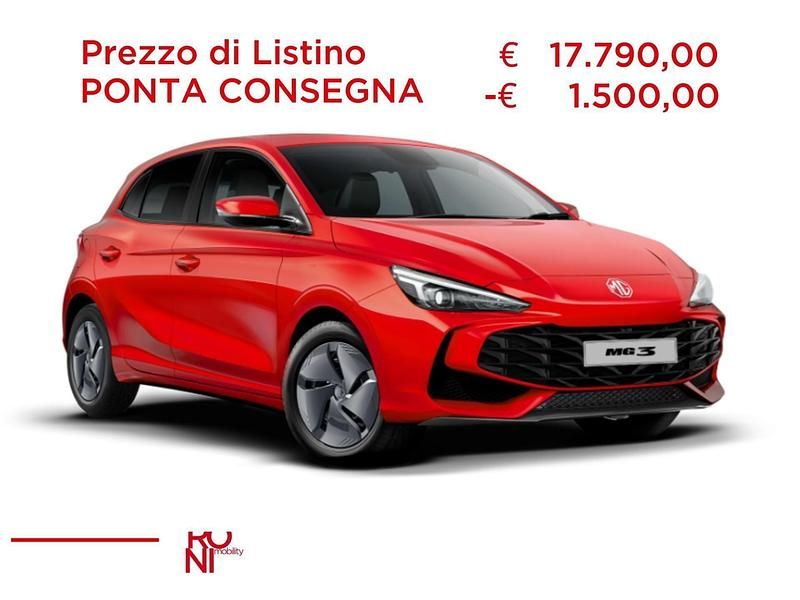 Nuova MG MG3 116 CV (85 kW) 2026 Rosso Utilitaria