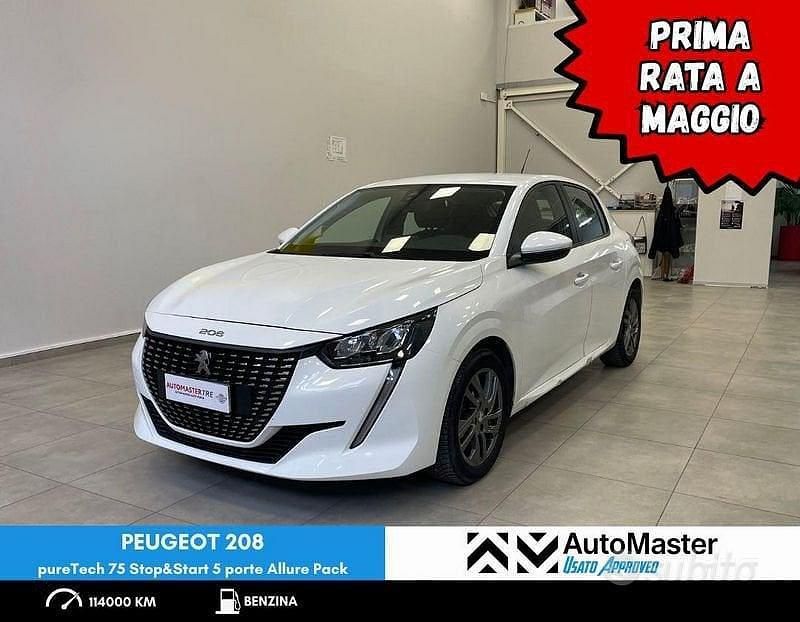 Usata Peugeot 208 Allure 75 CV (55 kW) 2021 Bianco Utilitaria