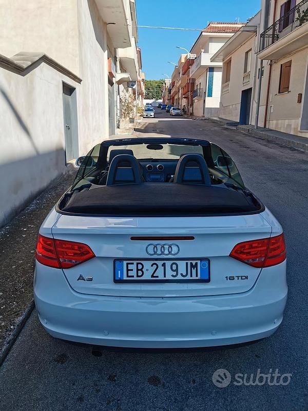 Usata Audi A3 Cabriolet 2010 Bianco Cabrio