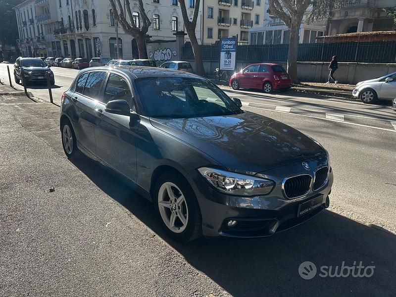 Usata BMW 118 Advantage 136 CV (100 kW) 2018 Grigio Utilitaria