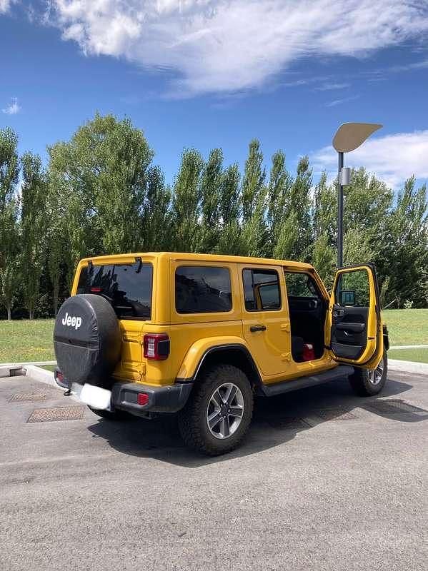 Usata Jeep Wrangler Unlimited Sahara 200 CV (147 kW) 2020 Giallo SUV