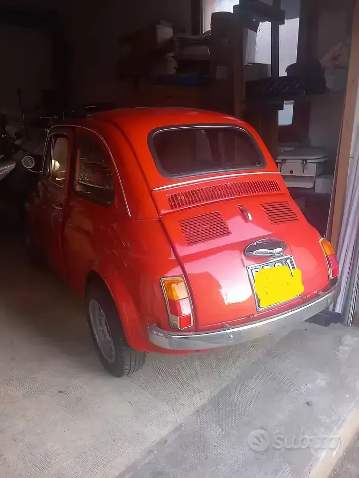 Usata Fiat 500 1970 Rosso Utilitaria