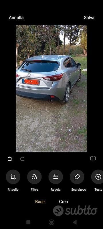 Usata Mazda 3 Exceed 105 CV (77 kW) 2017 Grigio Berlina