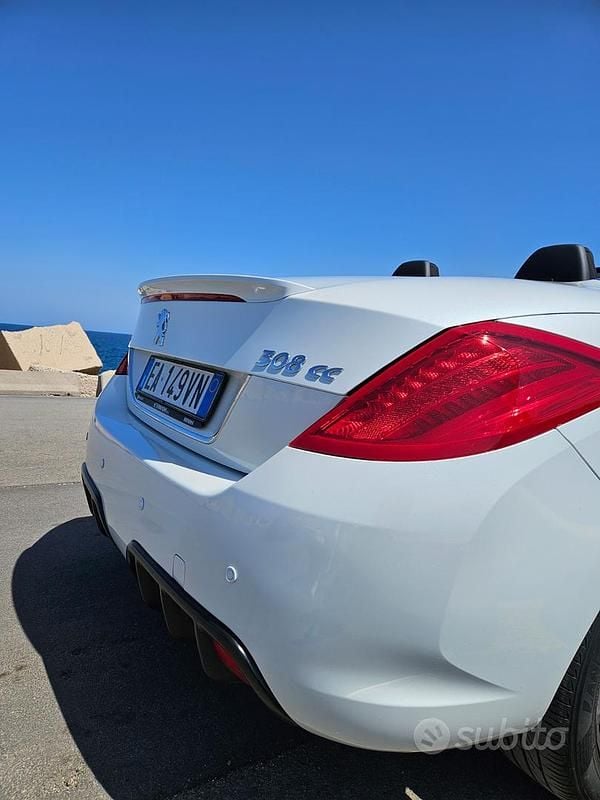 Usata Peugeot 308 CC 112 CV (82 kW) 2010 Bianco Cabrio
