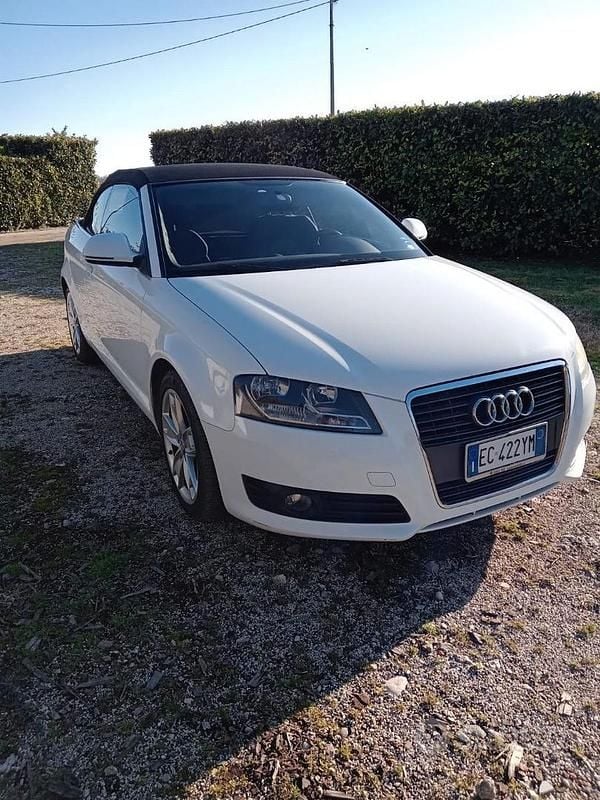 Bianco Usata 2010 Audi A3 Cabriolet Cabrio | 5800 € - Immagine 1/4