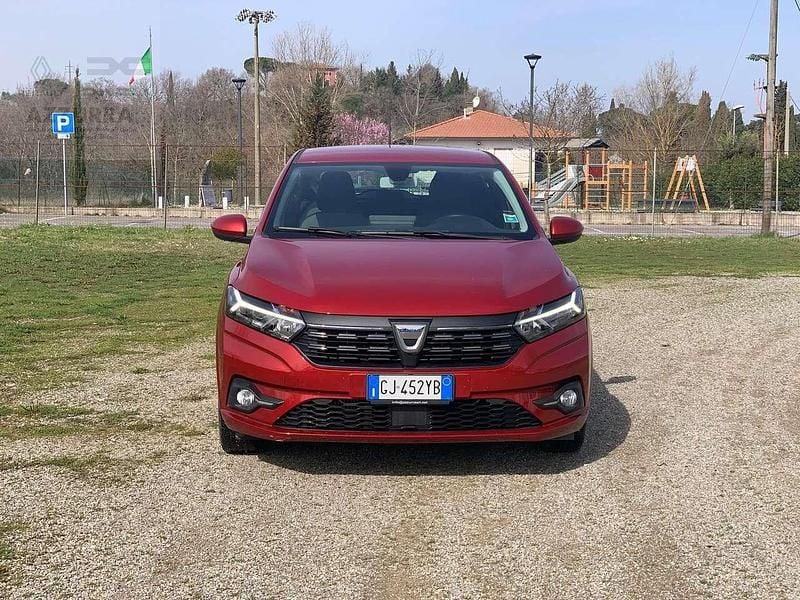 Usata Dacia Sandero Expression 91 CV (66 kW) 2022 Rosso Utilitaria