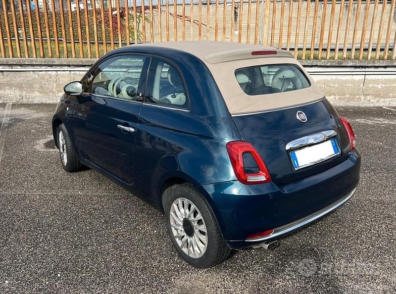 Usata Fiat 500C Lounge 69 CV (50 kW) 2019 Blu Cabrio