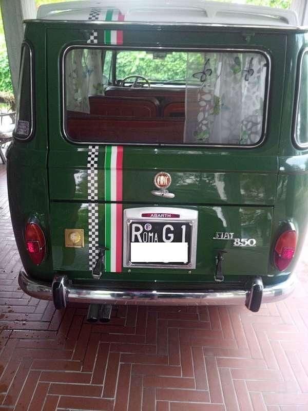 Usata Fiat 850 50 CV (36 kW) 1970 Verde Furgone