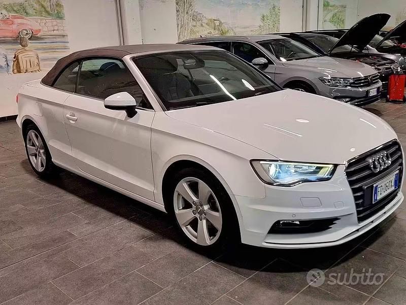 Usata Audi A3 Cabriolet Ambition 150 CV (110 kW) 2016 Bianco Cabrio