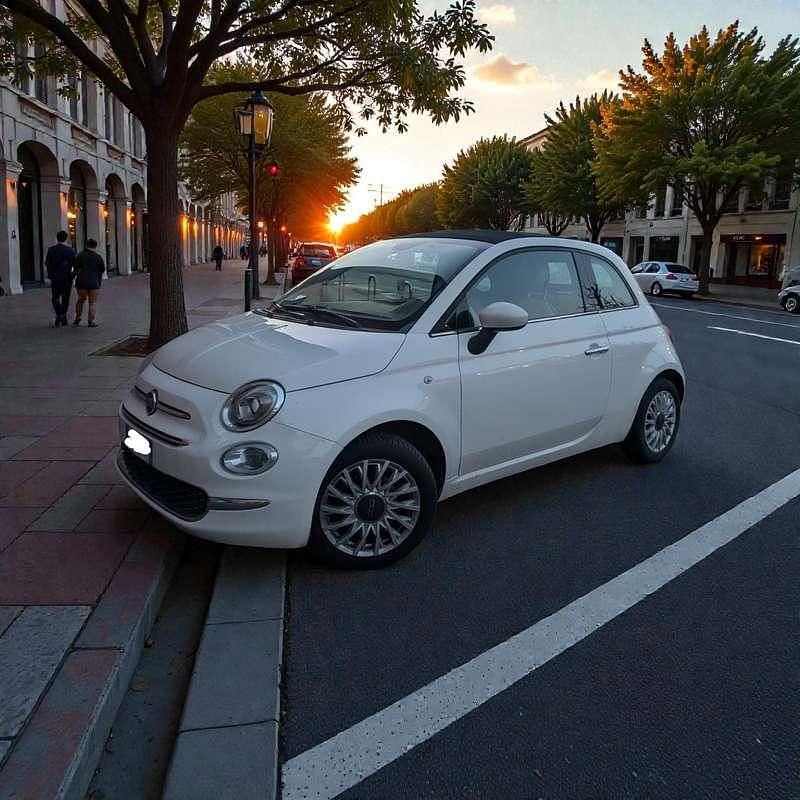 Usata Fiat 500C Lounge 86 CV (63 kW) 2018 Bianco Cabrio