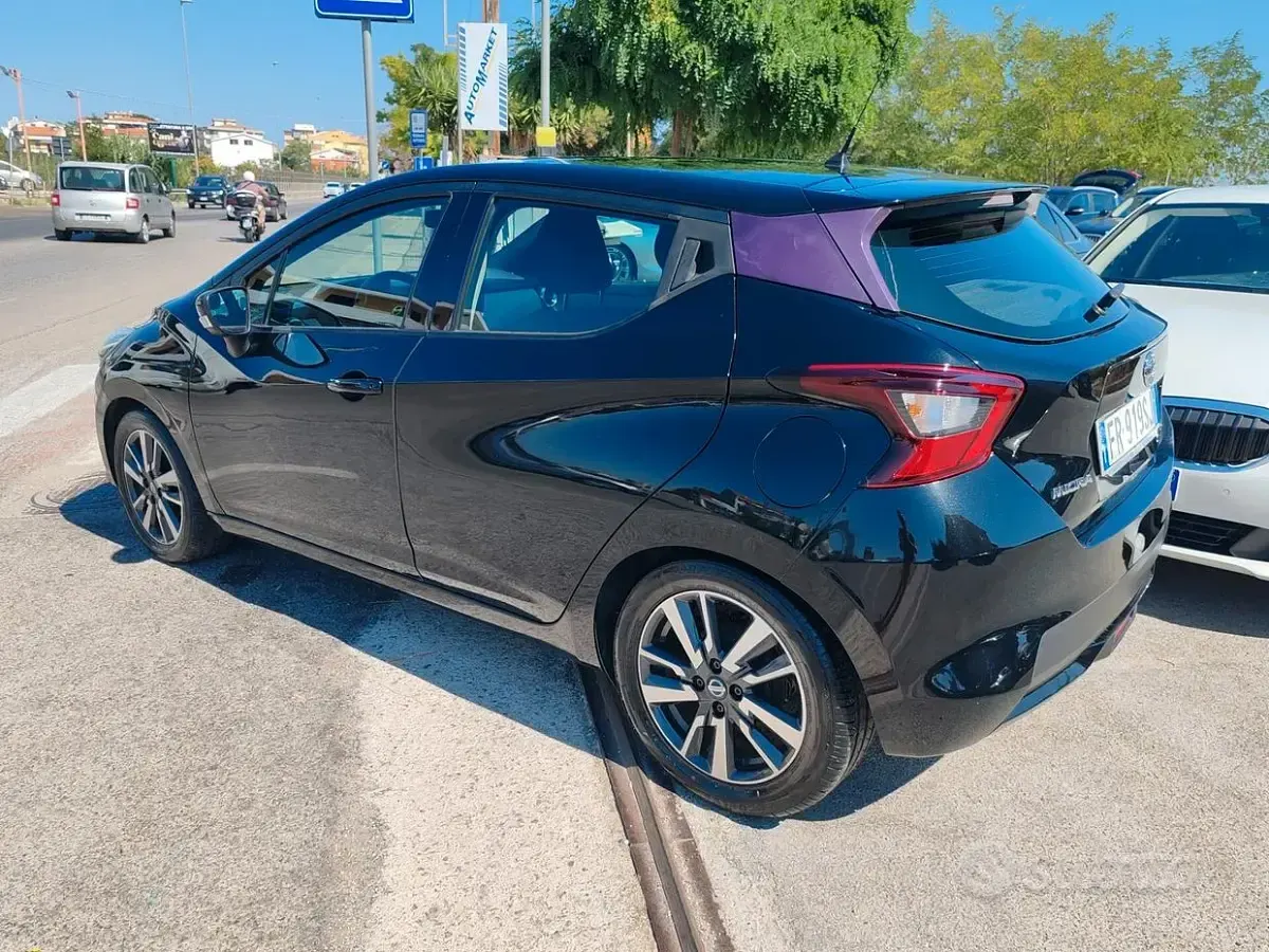 Usata Nissan Micra Acenta 90 CV (66 kW) 2018 Nero Utilitaria