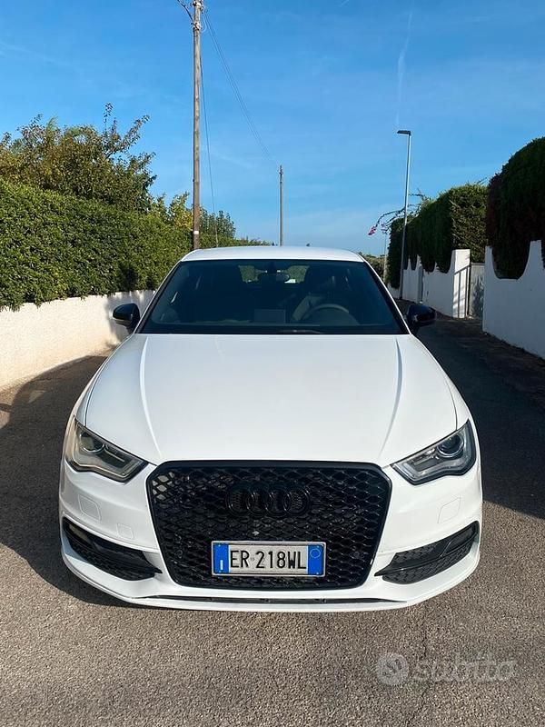 Usata Audi A3 S-Line 150 CV (110 kW) 2013 Bianco Berlina