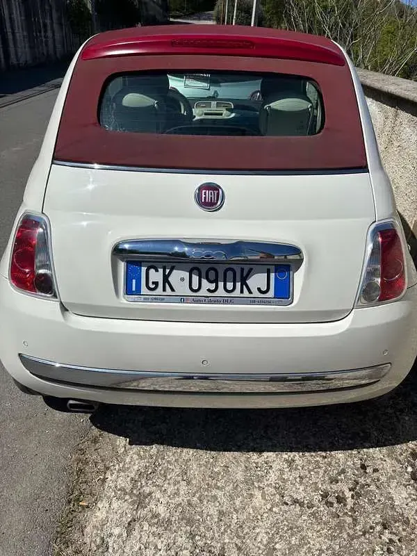 Usata Fiat 500C 95 CV (69 kW) 2013 Bianco Cabrio
