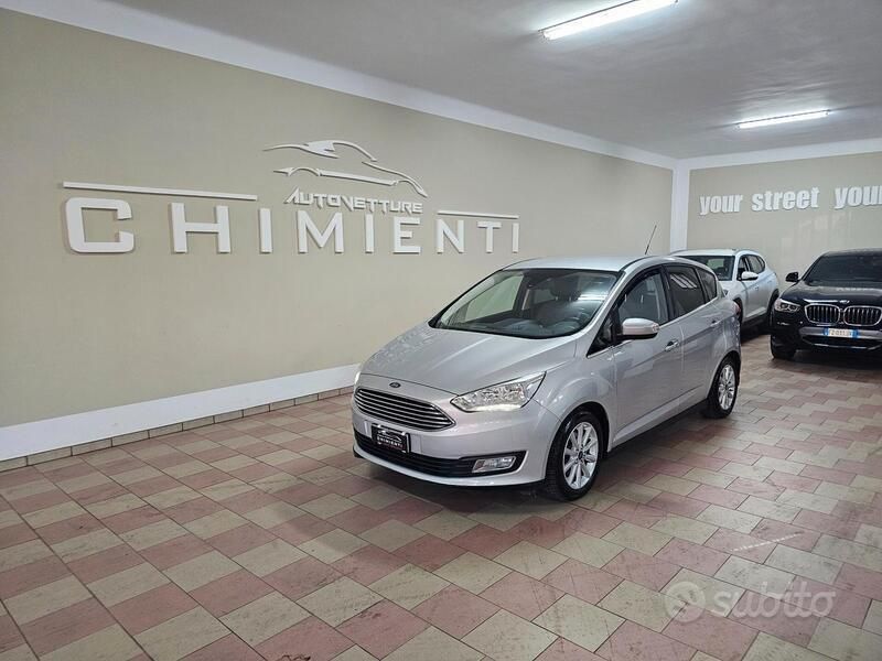 Argento Usata 2016 Ford C-MAX Titanium Monovolume | 11.300 € (Buon prezzo) - Immagine 1/4
