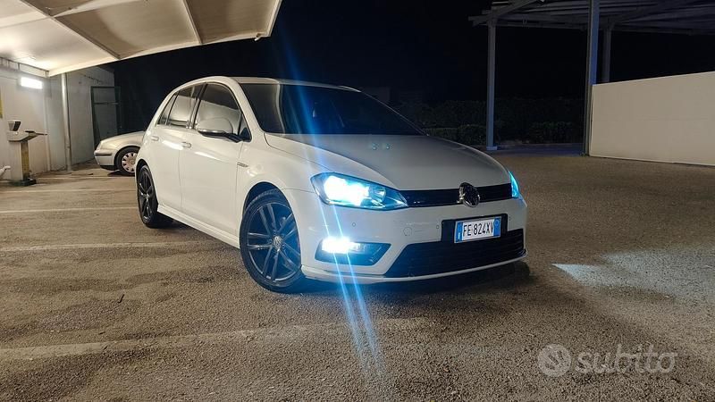 Usata VW Golf VII R-line 110 CV (80 kW) 2016 Bianco Berlina